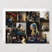 Johannes Vermeer - Masterstuks Patchwork Kaart (Voorkant / Achterkant)