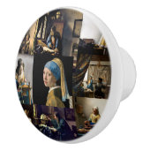 Johannes Vermeer - Masterstuks Patchwork Keramische Knop (Rechts)