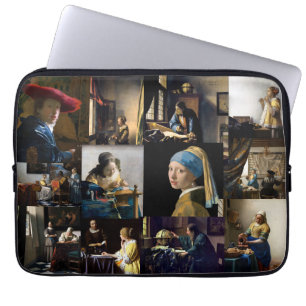 Johannes Vermeer - Masterstuks Patchwork Laptop Sleeve