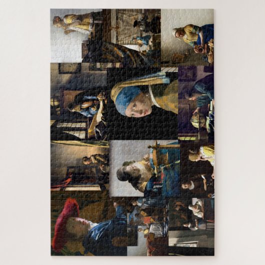 Johannes Vermeer - Masterstuks Patchwork Legpuzzel (Verticaal)