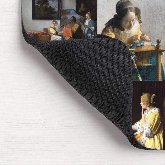 Johannes Vermeer - Masterstuks Patchwork Muismat (Hoek)
