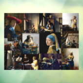 Johannes Vermeer - Masterstuks Patchwork Raamsticker (Vel 3)