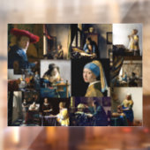 Johannes Vermeer - Masterstuks Patchwork Raamsticker (Vel 2)