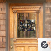 Johannes Vermeer - Masterstuks Patchwork Raamsticker (Huis Deur)