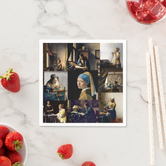 Johannes Vermeer - Masterstuks Patchwork Servet (Insitu)