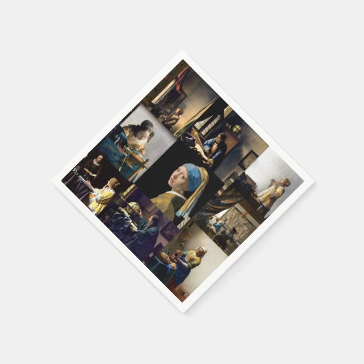 Johannes Vermeer - Masterstuks Patchwork Servet (Hoek)