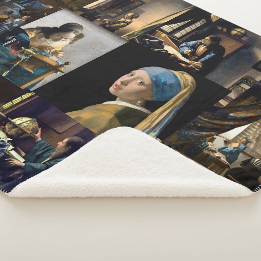 Johannes Vermeer - Masterstuks Patchwork Sherpa Deken (3/4)