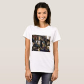 Johannes Vermeer - Masterstuks Patchwork T-shirt (Voorkant volledig)