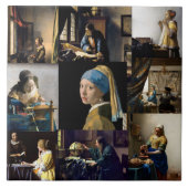 Johannes Vermeer - Masterstuks Patchwork Tegeltje (Voorkant)
