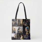 Johannes Vermeer - Masterstuks Patchwork Tote Bag (Voorkant)