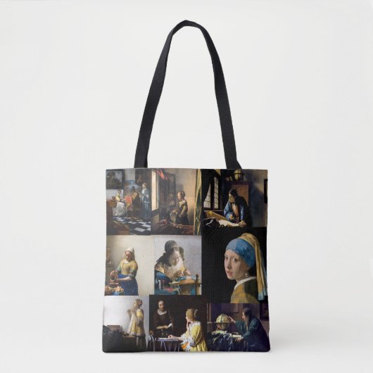 Johannes Vermeer - Masterstuks Patchwork Tote Bag (Voorkant)