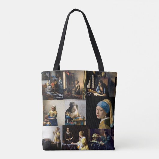 Johannes Vermeer - Masterstuks Patchwork Tote Bag (Achterkant)