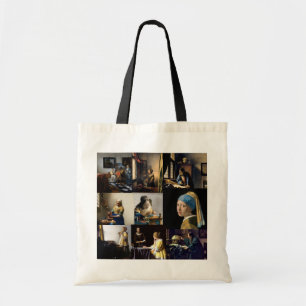 Johannes Vermeer - Masterstuks Patchwork Tote Bag