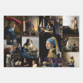 Johannes Vermeer - Masterwerken Patchwork Inpakpapier Vel (Voorkant 3)