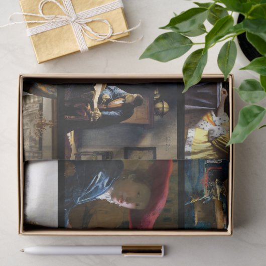 Johannes Vermeer - Masterwerken Raster Tissuepapier (Geschenk)