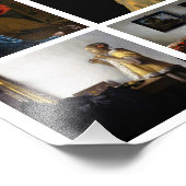 Johannes Vermeer - Meesterwerken Raster Foto Afdruk (Hoek)