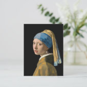 Johannes Vermeer - Meisje met de parel Briefkaart (Staand voorkant)