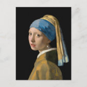 Johannes Vermeer - Meisje met de parel Briefkaart (Voorkant)