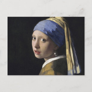 Johannes Vermeer - Meisje met de parel Briefkaart
