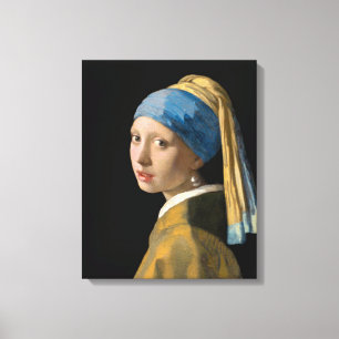 Johannes Vermeer - Meisje met de Parel Canvas Afdruk