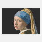 Johannes Vermeer - Meisje met de parel Inpakpapier Vel (Voorkant 2)