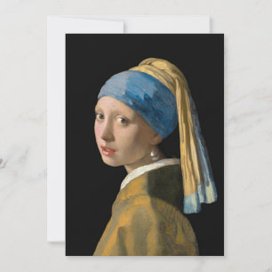 Johannes Vermeer - Meisje met de parel Kaart