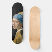 Johannes Vermeer - Meisje met de parel Persoonlijk Skateboard (Voorkant)