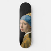 Johannes Vermeer - Meisje met de parel Persoonlijk Skateboard (Voorkant)