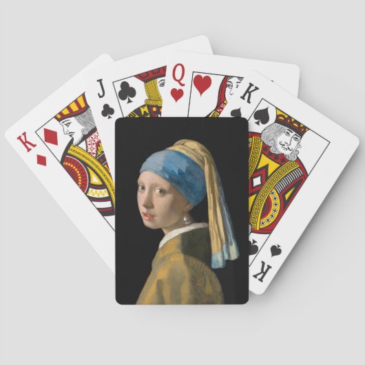 Johannes Vermeer - Meisje met de Parel Pokerkaarten (Achterkant)
