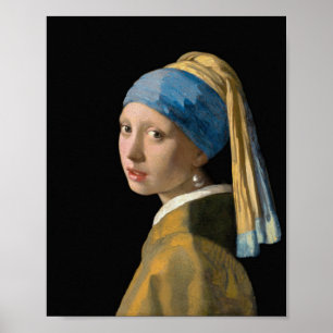 Johannes Vermeer - Meisje met de parel Poster