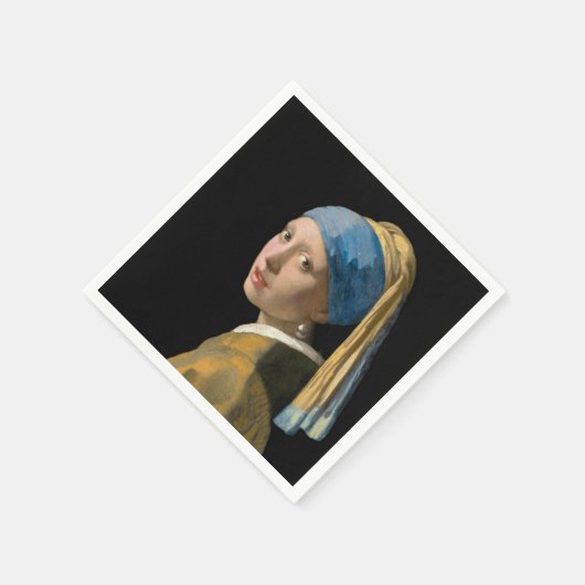 Johannes Vermeer - Meisje met de parel Servet (Hoek)