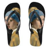 Johannes Vermeer - Meisje met de parel Teenslippers (Voetbed)