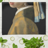 Johannes Vermeer - Meisje met de Parel Theedoek (Gevouwen)