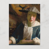 Johannes Vermeer - Meisje met een fluit Briefkaart (Voorkant)
