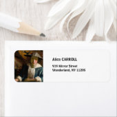 Johannes Vermeer - Meisje met een Flute Etiket (Insitu)