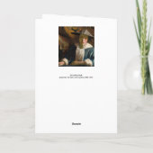 Johannes Vermeer - Meisje met een Flute Kaart (Achterkant)