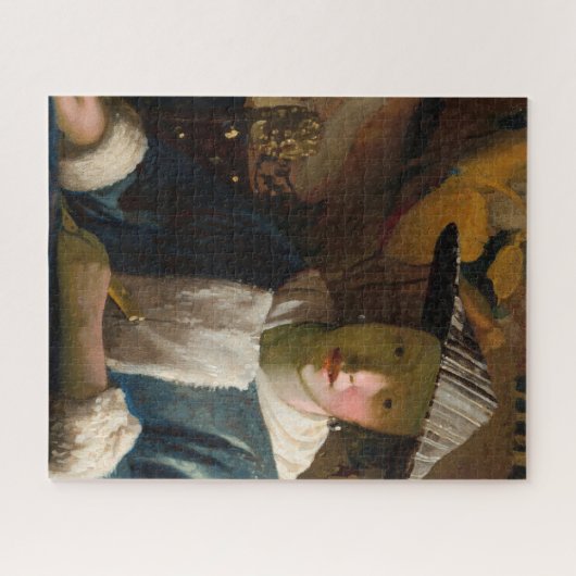 Johannes Vermeer - Meisje met een Flute Legpuzzel (Horizontaal)