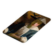 Johannes Vermeer - Meisje met een Flute Magneet (Linkerzijde)