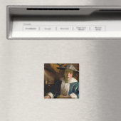 Johannes Vermeer - Meisje met een Flute Magneet (Insitu (Vaatwasser))