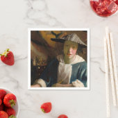 Johannes Vermeer - Meisje met een Flute Servet (Insitu)