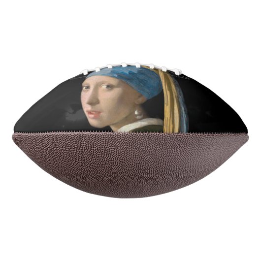 Johannes Vermeer - Meisje met een parel American Football (Gedraaid 90)