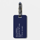 Johannes Vermeer - Meisje met een parel Bagagelabel (Achterkant verticaal)