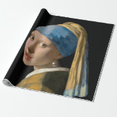 Johannes Vermeer - Meisje met een parel Cadeaupapier (Uitgerold)
