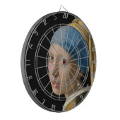 Johannes Vermeer - Meisje met een parel Dartbord (Voorkant Links)