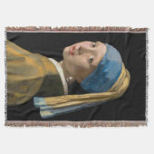 Johannes Vermeer - Meisje met een parel Deken (Voorkant)