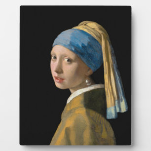 Johannes Vermeer - Meisje met een parel Fotoplaat
