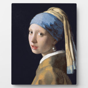 Johannes Vermeer - Meisje met een parel Fotoplaat