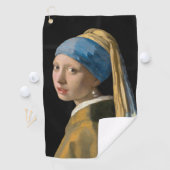 Johannes Vermeer - Meisje met een parel Golfhanddoek (Insitu)
