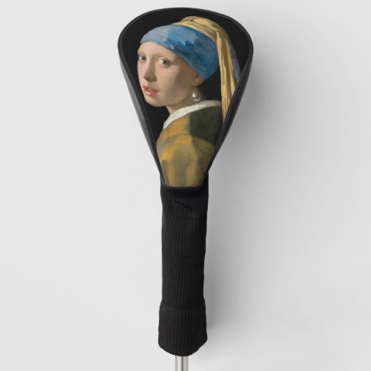 Johannes Vermeer - Meisje met een parel Golfheadcover (Voorkant)