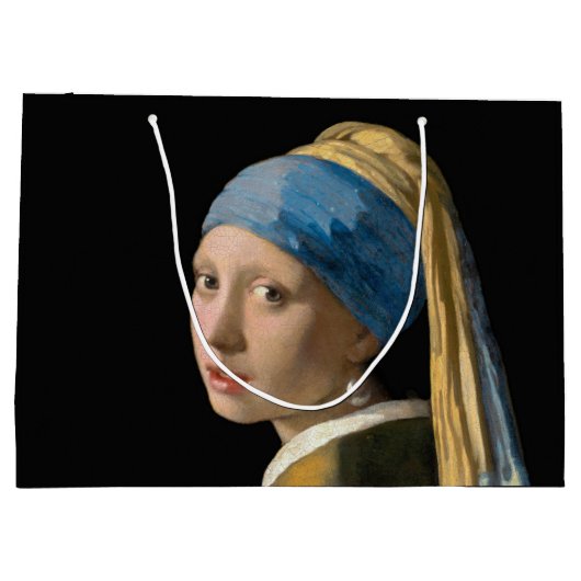 Johannes Vermeer - Meisje met een parel Groot Cadeauzakje (Achterkant)